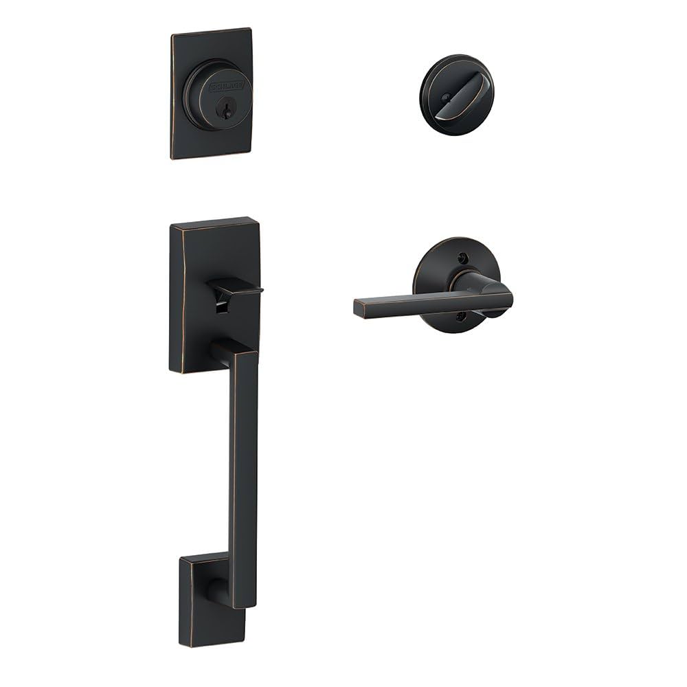 SCHLAGE Century Single Cylinder Handleset and Latitude Lever